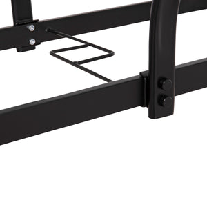 ΤΡΑΠΕΖΙ BRUNO 150X90Χ72Υεκ. ΜΕΤΑΛΛΙΚΟ ΜΑΥΡΟ ΜΕ ΓΥΑΛΙΝΗ ΕΠΙΦΑΝΕΙΑ HM5145.03 - Pakobazaar