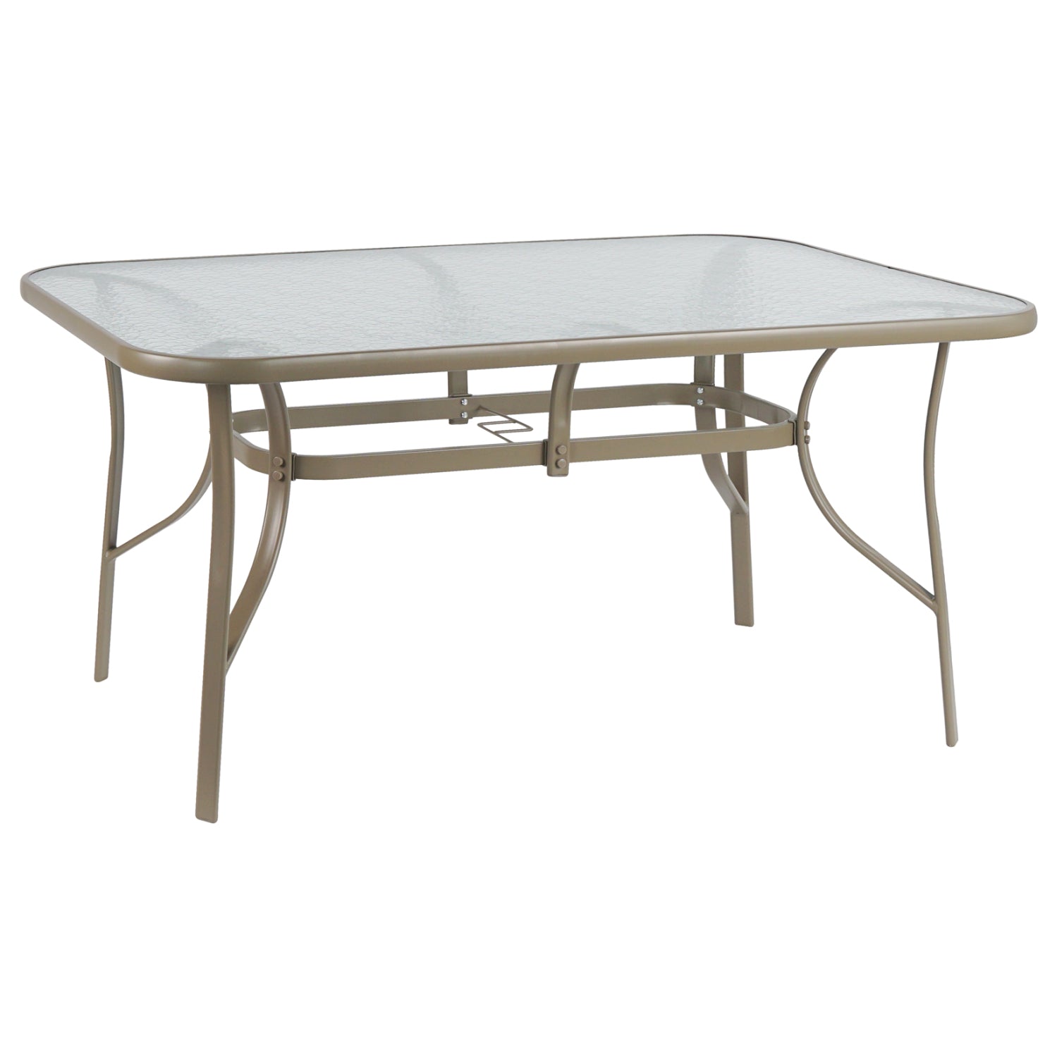 ΤΡΑΠΕΖΙ BRUNO 150X90Χ72Υεκ. ΜΕΤΑΛΛΙΚΟ ΣΑΜΠΑΝΙ ΜΕ ΓΥΑΛΙΝΗ ΕΠΙΦΑΝΕΙΑ HM5145.04 - Pakobazaar