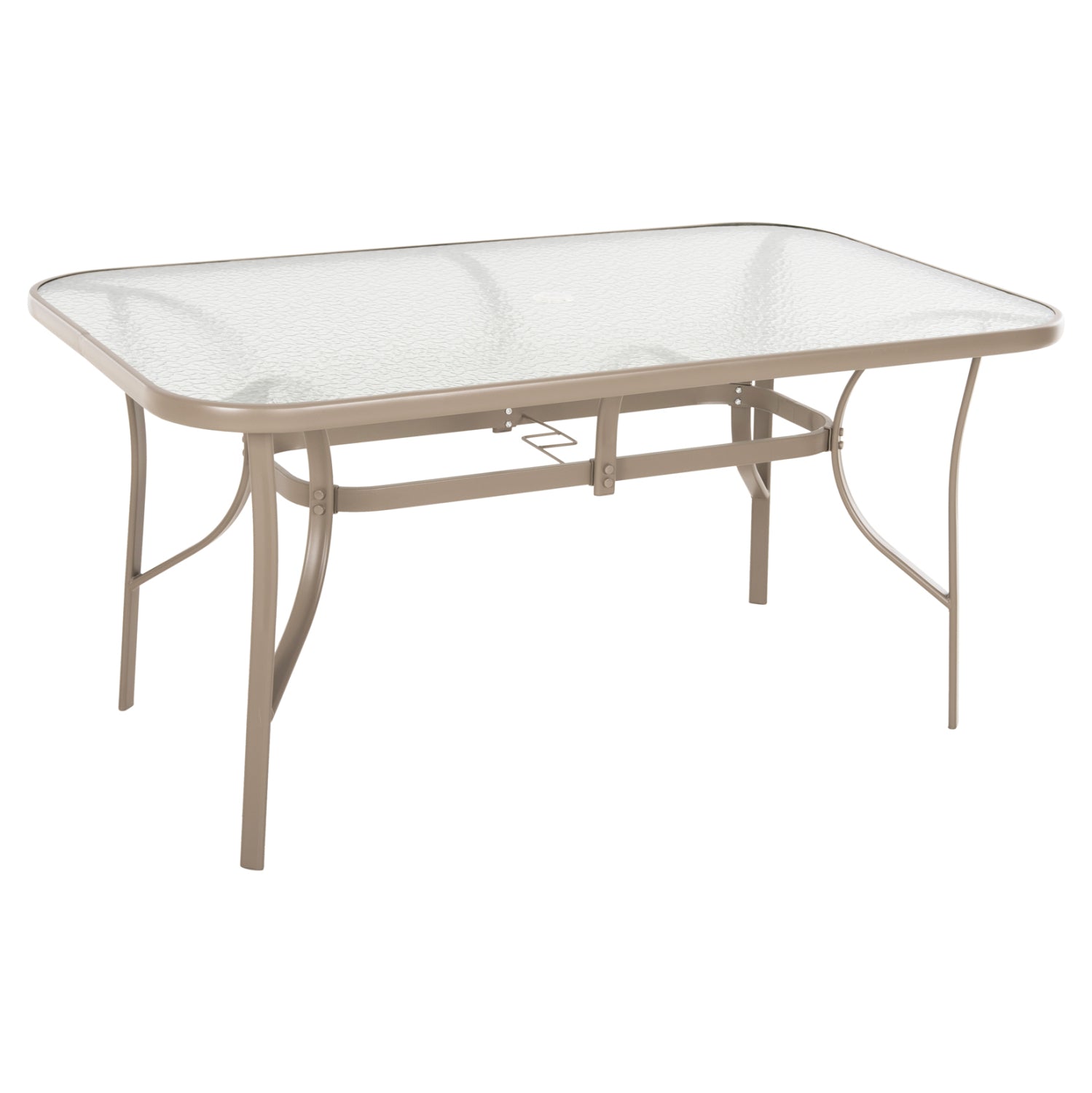 ΤΡΑΠΕΖΙ BRUNO 150X90Χ72Υεκ. ΜΕΤΑΛΛΙΚΟ ΣΑΜΠΑΝΙ ΜΕ ΤΡΥΠΑ ΟΜΠΡΕΛΑΣ Φ38mm HM5145.14 - Pakobazaar