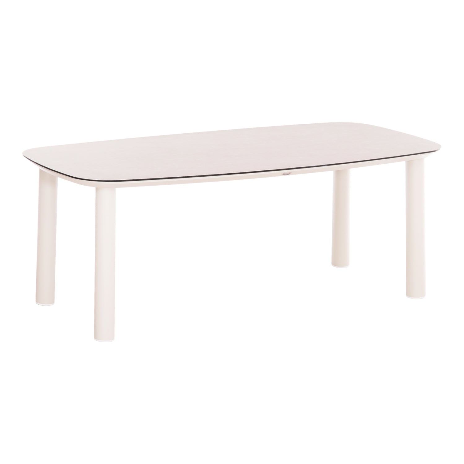 ΤΡΑΠΕΖΙ DOSUN HM6202.02 ΚΡΕΜ ΑΛΟΥΜΙΝΙΟ-3D PRINT ΓΥΑΛΙ ΚΕΡΑΜΙΚΟ LOOK 220x100x75Υεκ - Pakobazaar