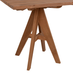 ΤΡΑΠΕΖΙ LEO HM9622.11 ΤΕΤΡΑΓΩΝΟ ΜΑΣΙΦ ΞΥΛΟ ΤΕΑΚ 80X80x75Υεκ. - Pakobazaar