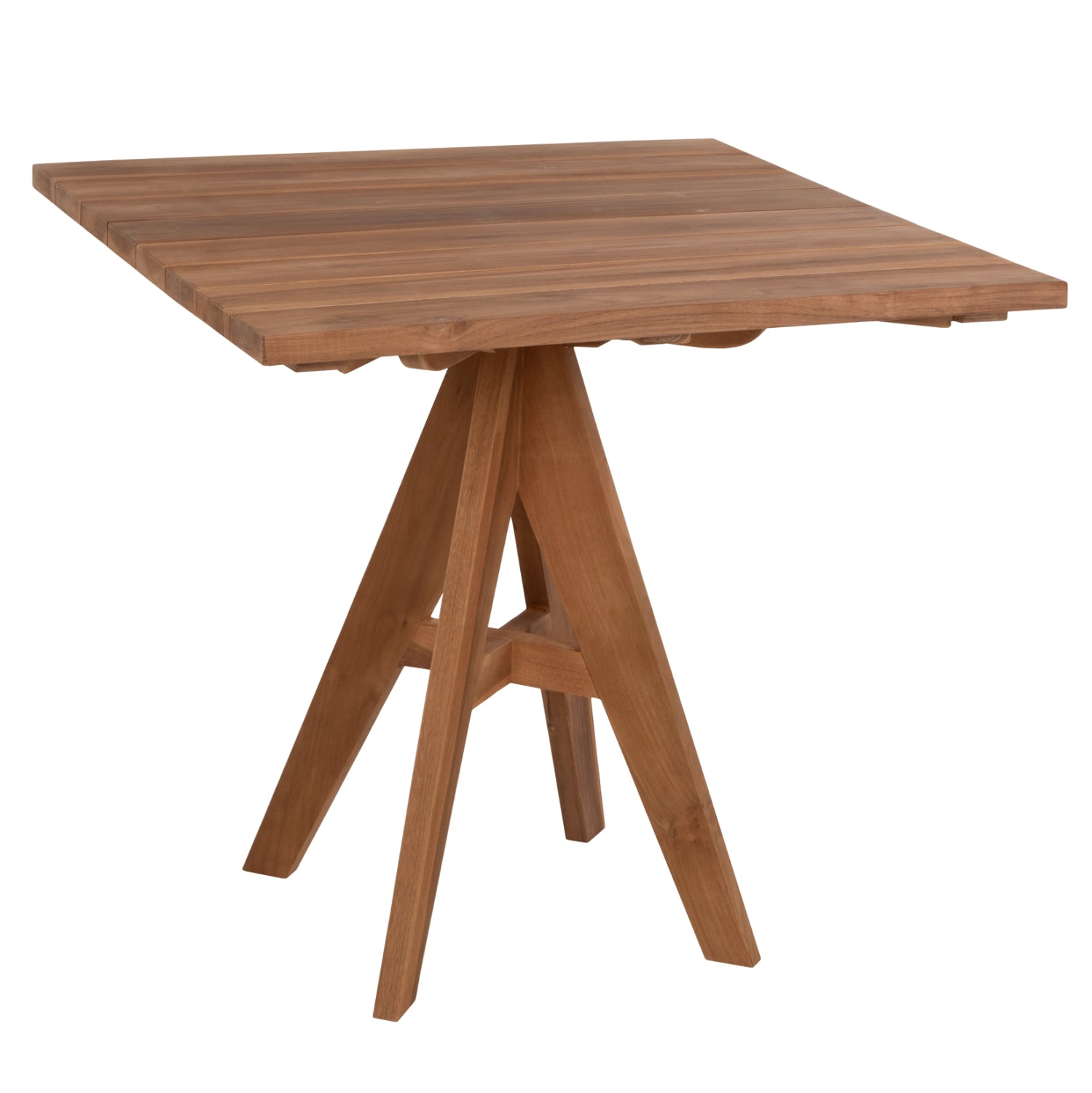 ΤΡΑΠΕΖΙ LEO HM9622.11 ΤΕΤΡΑΓΩΝΟ ΜΑΣΙΦ ΞΥΛΟ ΤΕΑΚ 80X80x75Υεκ. - Pakobazaar