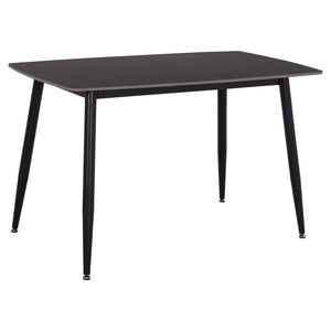 ΤΡΑΠΕΖΙ RAVEN HM9854.02 ΚΕΡΑΜΙΚΟ TOP ΜΑΥΡΟ ΜΑΡΜΑΡΟ-ΜΑΥΡΟ ΜΕΤΑΛΛΟ 120x70x73Υεκ. - Pakobazaar