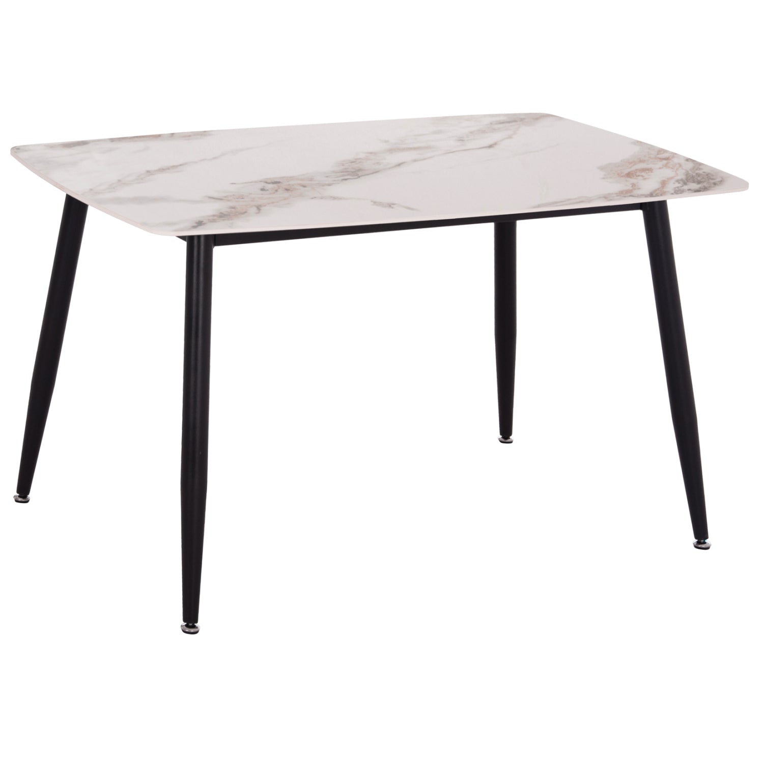 ΤΡΑΠΕΖΙ RAVEN HM9854.04 ΚΕΡΑΜΙΚΟ TOP ΜΕ ΟΨΗ ΜΑΡΜΑΡΟΥ τ.CALACATTA 120x70x73Υεκ. - Pakobazaar