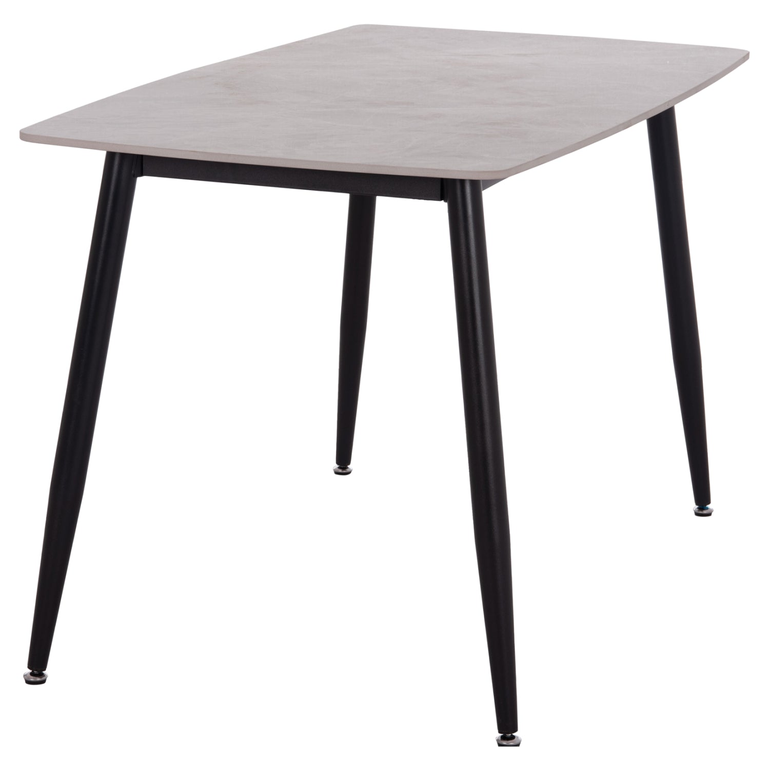 ΤΡΑΠΕΖΙ RAVEN HM9854.13 ΚΕΡΑΜΙΚΟ TOP ΓΚΡΙ ΜΑΡΜΑΡΟ-ΜΑΥΡΟ ΜΕΤΑΛΛΟ 120x70x73Υεκ. - Pakobazaar