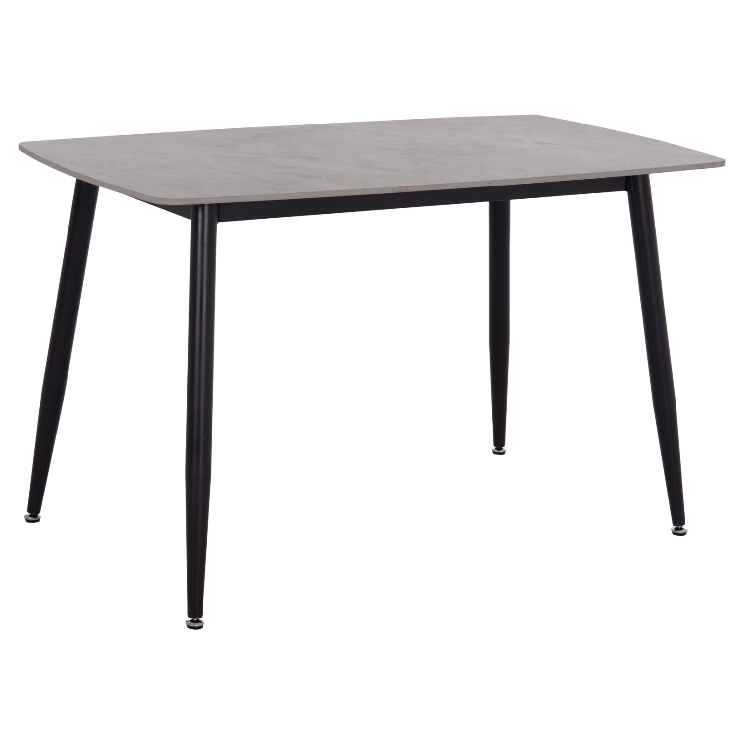 ΤΡΑΠΕΖΙ RAVEN HM9854.13 ΚΕΡΑΜΙΚΟ TOP ΓΚΡΙ ΜΑΡΜΑΡΟ-ΜΑΥΡΟ ΜΕΤΑΛΛΟ 120x70x73Υεκ. - Pakobazaar
