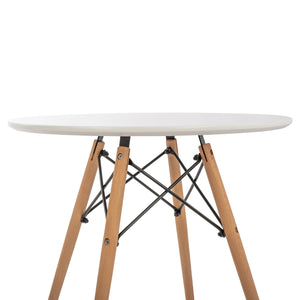 ΤΡΑΠΕΖΙ MINIMAL KID HM8451.01 ΣΤΡΟΓΓYΛΟ Φ60X51Υ ΛΕΥΚΟ - Pakobazaar