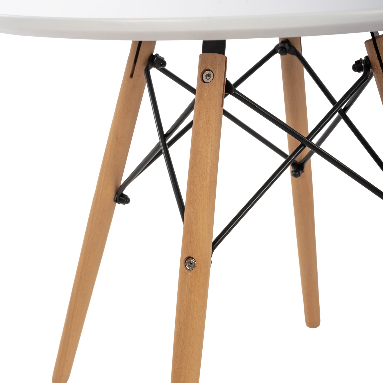 ΤΡΑΠΕΖΙ MINIMAL KID HM8451.01 ΣΤΡΟΓΓYΛΟ Φ60X51Υ ΛΕΥΚΟ - Pakobazaar