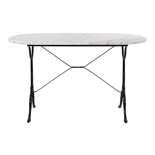 ΤΡΑΠΕΖΙ DELILAH ΜΕ ΒΑΣΗ ΑΠΟ ΜΑΝΤΕΜΙ HM440 ΜΕ ΜΑΡΜΑΡΟ ΟΒΑΛ 120Χ59X72 - Pakobazaar