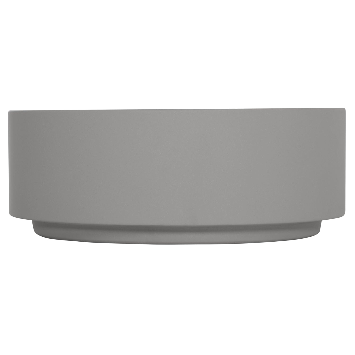 ΤΡΑΠΕΖΙ ΜΕΣΗΣ ΣΤΡΟΓΓΥΛΟ KYOKO HM6579.01 ΓΚΡΙ FIBER CEMENT Φ90x34Υεκ. - Pakobazaar