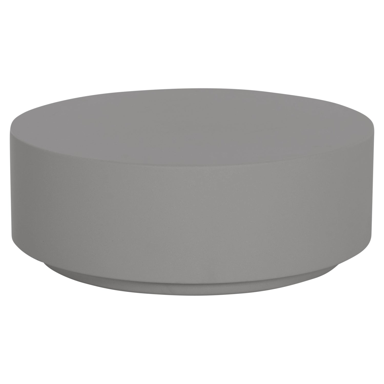 ΤΡΑΠΕΖΙ ΜΕΣΗΣ ΣΤΡΟΓΓΥΛΟ KYOKO HM6579.01 ΓΚΡΙ FIBER CEMENT Φ90x34Υεκ. - Pakobazaar