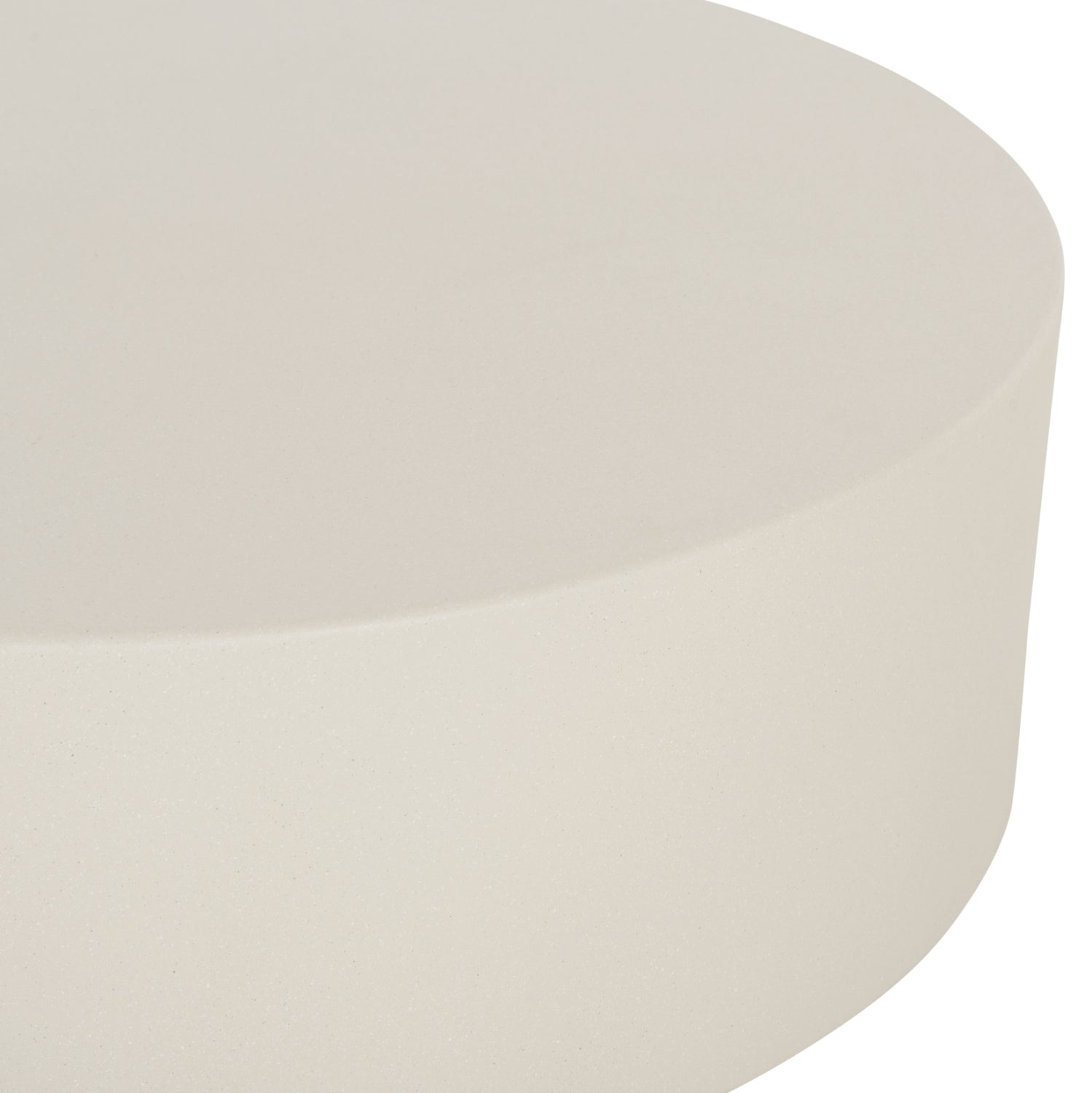 ΤΡΑΠΕΖΙ ΜΕΣΗΣ ΣΤΡΟΓΓΥΛΟ KYOKO HM6579.02 ΜΠΕΖ FIBER CEMENT Φ90x34Υεκ. - Pakobazaar