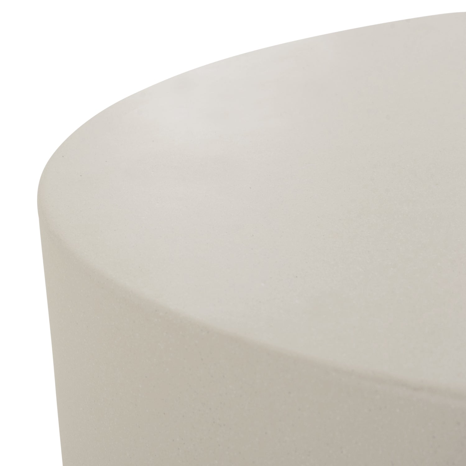 ΤΡΑΠΕΖΙ ΜΕΣΗΣ ΣΤΡΟΓΓΥΛΟ KYOKO HM6579.02 ΜΠΕΖ FIBER CEMENT Φ90x34Υεκ. - Pakobazaar