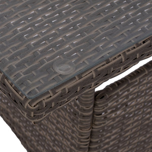 ΤΡΑΠΕΖΙ ΜΕΤΑΛΛΙΚΟ MILITARY RATTAN ΓΚΡΙ HM5141.31 120x70x75Υ εκ. - Pakobazaar