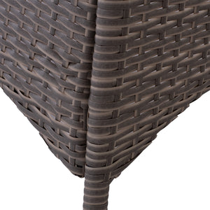 ΤΡΑΠΕΖΙ ΜΕΤΑΛΛΙΚΟ MILITARY RATTAN ΓΚΡΙ HM5141.31 120x70x75Υ εκ. - Pakobazaar