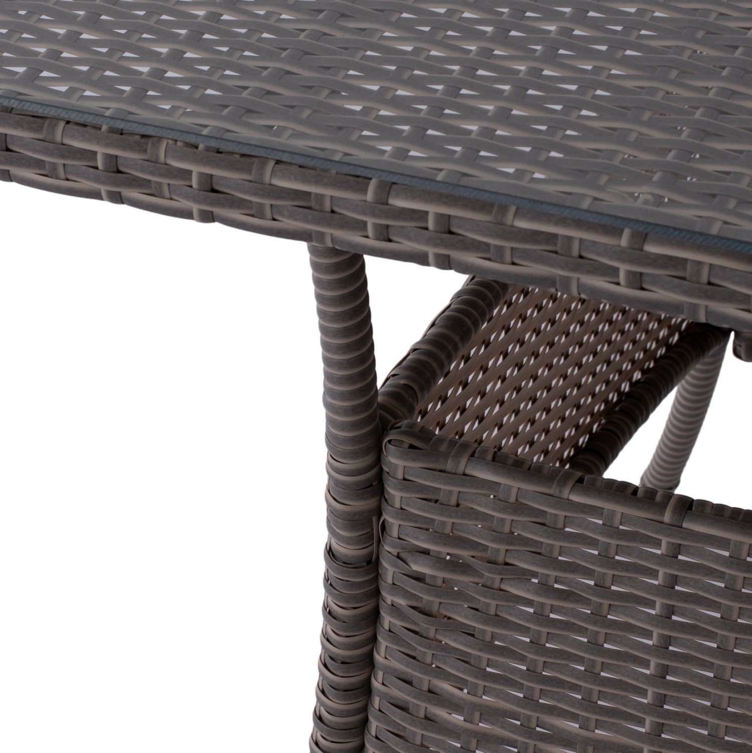 ΤΡΑΠΕΖΙ ΜΕΤΑΛΛΙΚΟ MILITARY RATTAN ΓΚΡΙ HM5141.31 120x70x75Υ εκ. - Pakobazaar