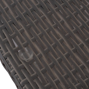 ΤΡΑΠΕΖΙ ΜΕΤΑΛΛΙΚΟ MINSK RATTAN ΓΚΡΙ HM5507.01 150x90x75Υ εκ. - Pakobazaar