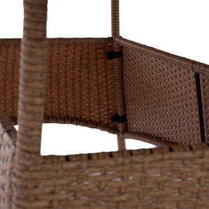 ΤΡΑΠΕΖΙ ΜΕΤΑΛΛΙΚΟ MINSK RATTAN ΜΠΕΖ ΚΑΦΕ HM5507.02 150x90x75 εκ. - Pakobazaar