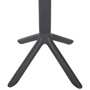ΤΡΑΠΕΖΙ ΜΠΑΡ ΣΤΡΟΓΓΥΛΟ TERRIN HM6126.20 ΠΟΛΥΠΡΟΠΥΛΕΝΙΟ ΓΚΡΙ Φ60x106Υεκ. - Pakobazaar