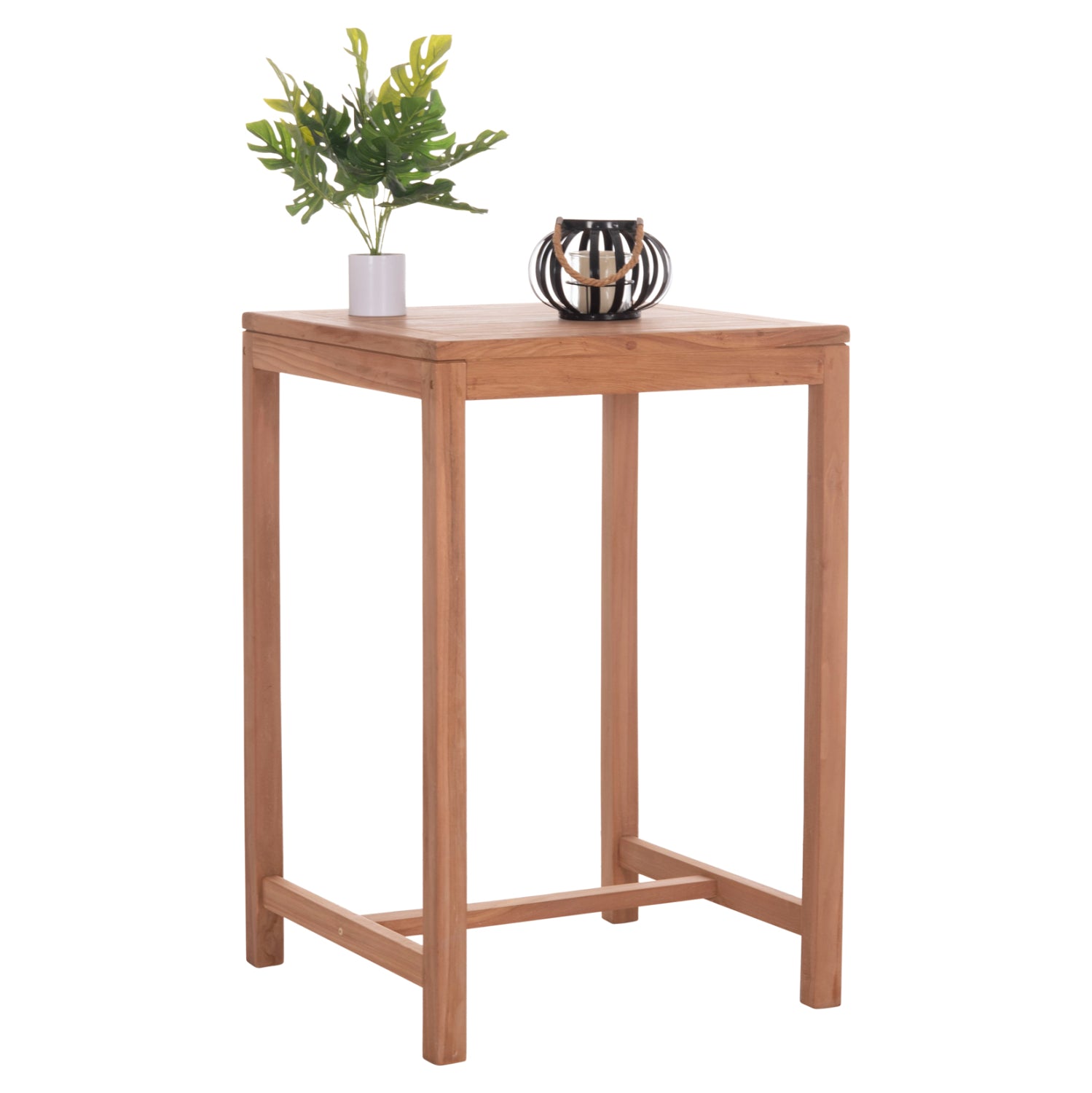 ΤΡΑΠΕΖΙ ΜΠΑΡ ΤΕΤΡΑΓΩΝΟ PRESSCOT HM18113 ΞΥΛΟ TEAK ΣΕ ΦΥΣΙΚΟ 70x70x105Υεκ. - Pakobazaar