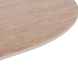 ΤΡΑΠΕΖΙ ΟΒΑΛ CATER HM18320 ΚΕΡΑΜΙΚΟ TOP ΟΨΗ ΤΡΑΒΕΡΤΙΝΑΣ-MDF ΒΑΣΗ 180x90x74Υεκ - Pakobazaar