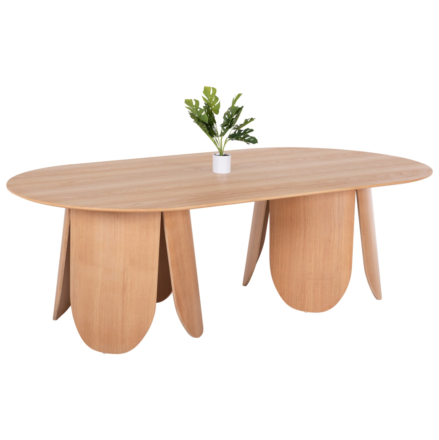 ΤΡΑΠΕΖΙ ΟΒΑΛ DENTY HM9611.01 MDF ΜΕ ΚΑΠΛΑΜΑ ΔΡΥΟΣ-ΦΥΣΙΚΟ ΟΑΚ 240x120x75Υεκ. - Pakobazaar
