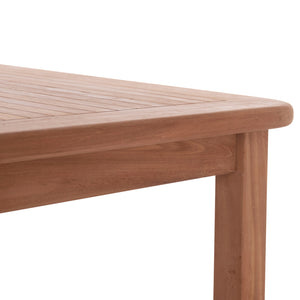 ΤΡΑΠΕΖΙ ΟΡΘΟΓΩΝΙΟ PRESSCOT HM18123 ΞΥΛΟ TEAK--ΦΥΣΙΚΟ 140x80x76Υεκ. - Pakobazaar