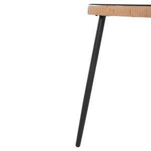 ΤΡΑΠΕΖΙ ΟΡΘΟΓΩΝΙΟ ALLEGRA HM5537.11 ΜΕΤΑΛ.ΜΑΥΡΟ-P.E. RATTAN ΦΥΣΙΚΟ 139,5x79,5x73Υεκ. - Pakobazaar