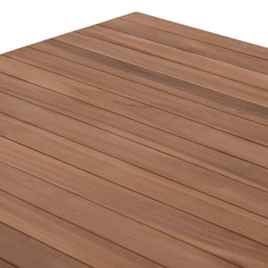 ΤΡΑΠΕΖΙ ΟΡΘΟΓΩΝΙΟ FINTO HM6616 ΞΥΛΟ TEAK--ΦΥΣΙΚΟ 200x100x75Υεκ. - Pakobazaar