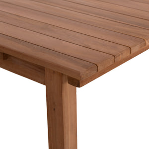 ΤΡΑΠΕΖΙ ΟΡΘΟΓΩΝΙΟ FINTO HM6616 ΞΥΛΟ TEAK--ΦΥΣΙΚΟ 200x100x75Υεκ. - Pakobazaar