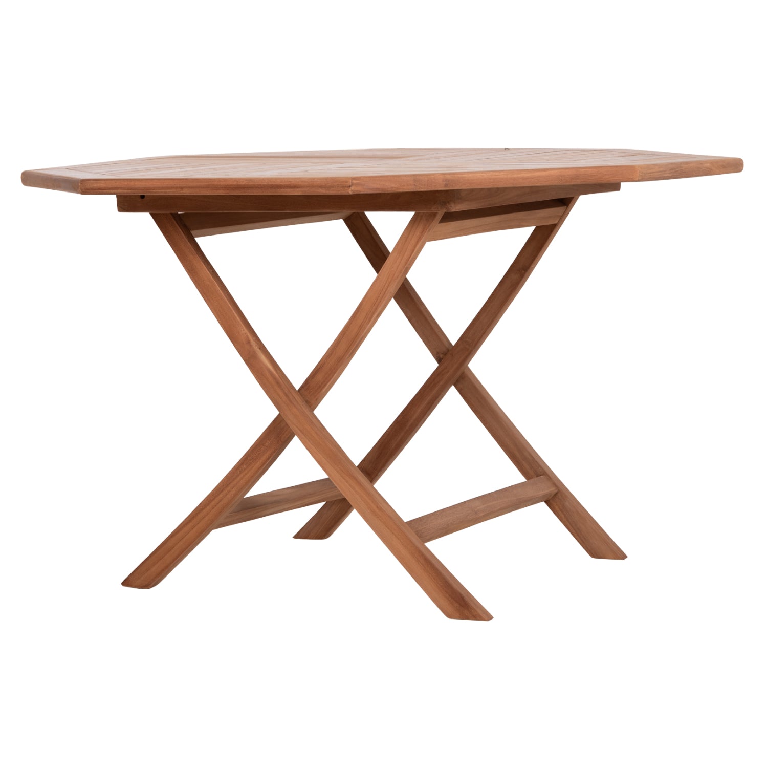 ΤΡΑΠΕΖΙ ΠΟΛΥΓΩΝΟ ΠΤΥΣΣΟΜΕΝΟ KARLIN HM6618 ΞΥΛΟ TEAK ΣΕ ΦΥΣΙΚΟ ΧΡΩΜΑ 120x120x75Yεκ. - Pakobazaar