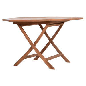 ΤΡΑΠΕΖΙ ΠΟΛΥΓΩΝΟ ΠΤΥΣΣΟΜΕΝΟ KARLIN HM6618 ΞΥΛΟ TEAK ΣΕ ΦΥΣΙΚΟ ΧΡΩΜΑ 120x120x75Yεκ. - Pakobazaar
