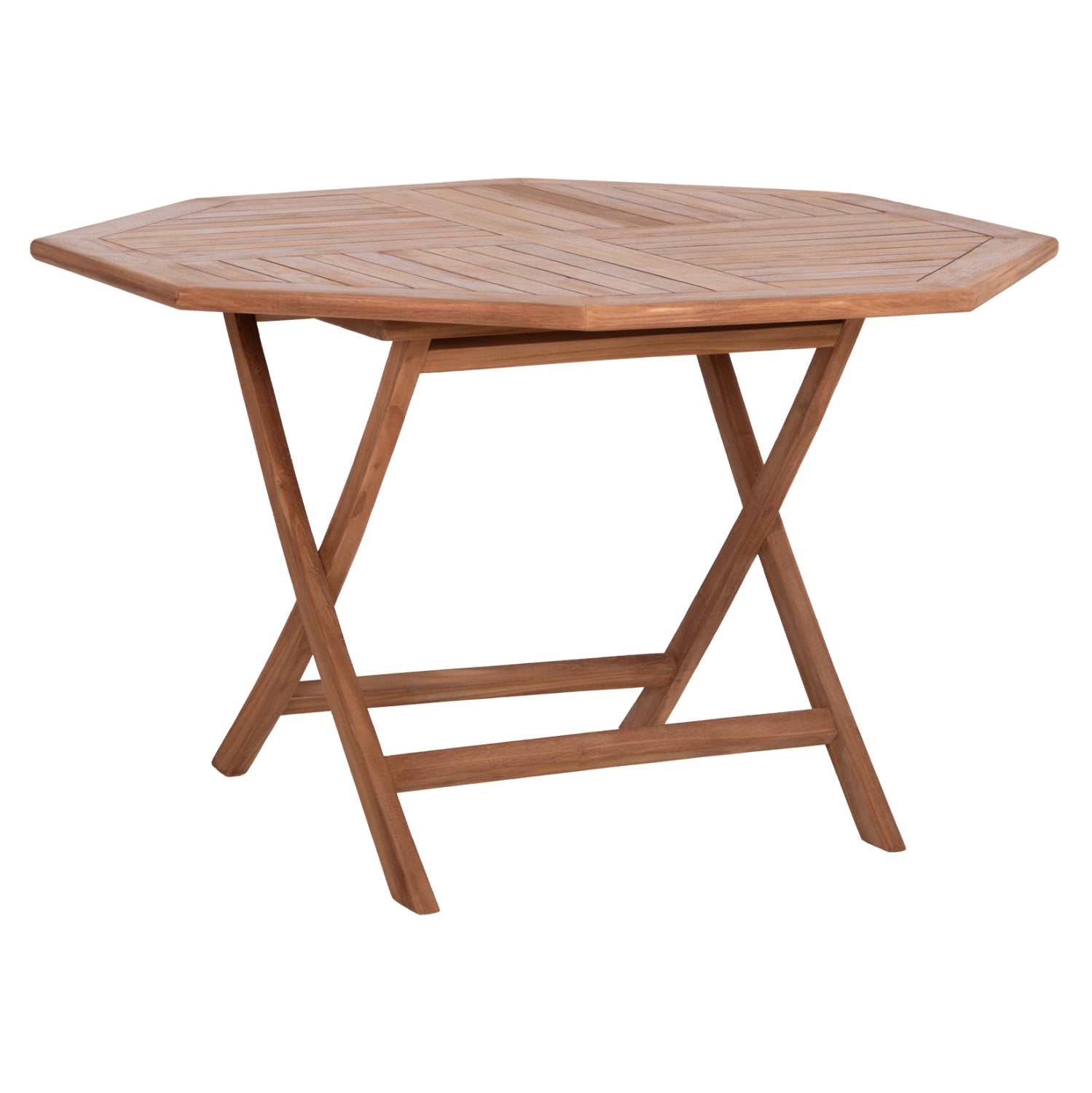ΤΡΑΠΕΖΙ ΠΟΛΥΓΩΝΟ ΠΤΥΣΣΟΜΕΝΟ KARLIN HM6618 ΞΥΛΟ TEAK ΣΕ ΦΥΣΙΚΟ ΧΡΩΜΑ 120x120x75Yεκ. - Pakobazaar