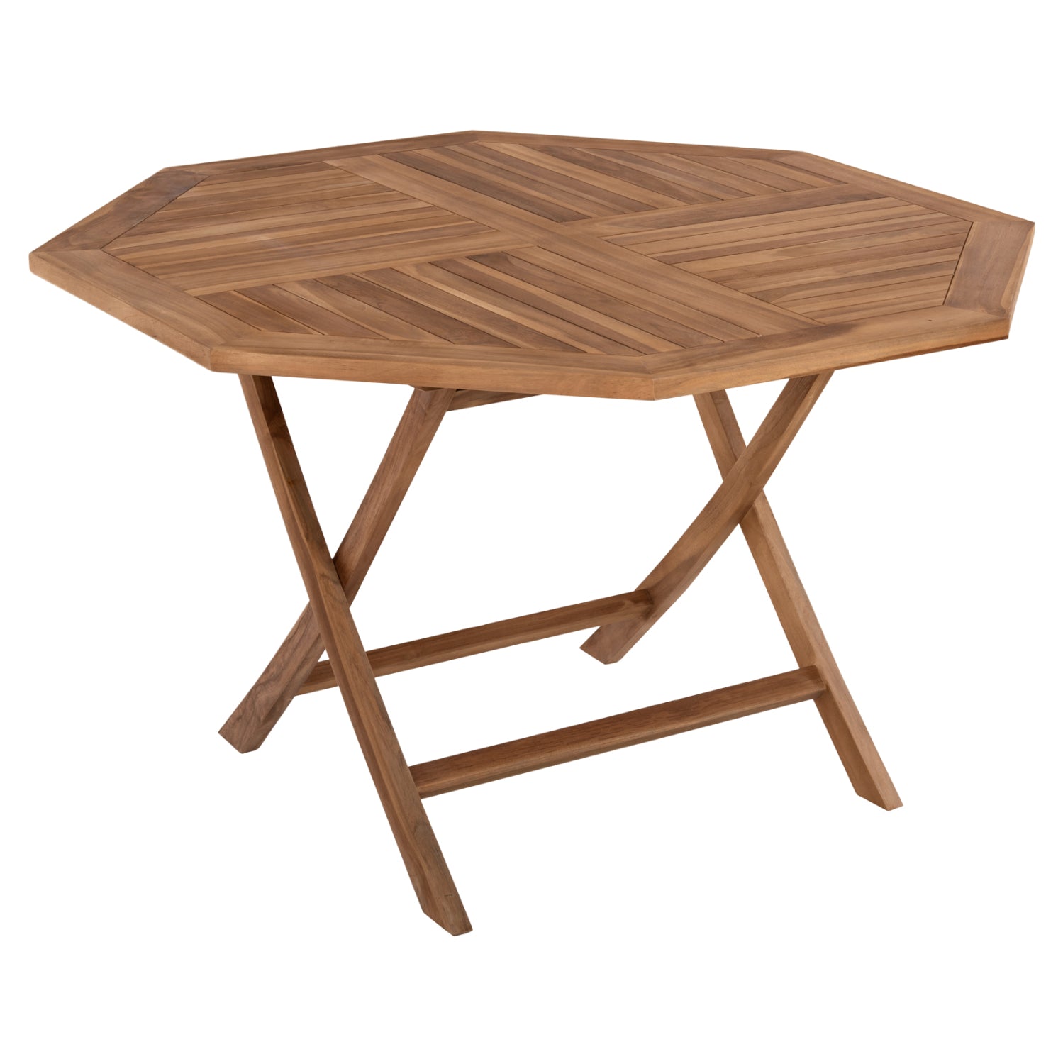 ΤΡΑΠΕΖΙ ΠΟΛΥΓΩΝΟ KENDALL ΠΤΥΣΣΟΜΕΝΟ HM9545 TEAK ΣΕ ΦΥΣΙΚΟ ΧΡΩΜΑ 120x120x75Yεκ. - Pakobazaar