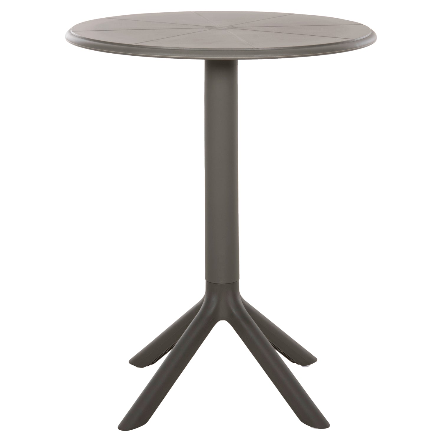 ΤΡΑΠΕΖΙ ΠΟΛΥΠΡΟΠΥΛΕΝΙΟΥ ΣΤΡΟΓΓΥΛΟ TERRIN HM6124.15 OLIVE GREEN Φ60x75Υεκ. - Pakobazaar