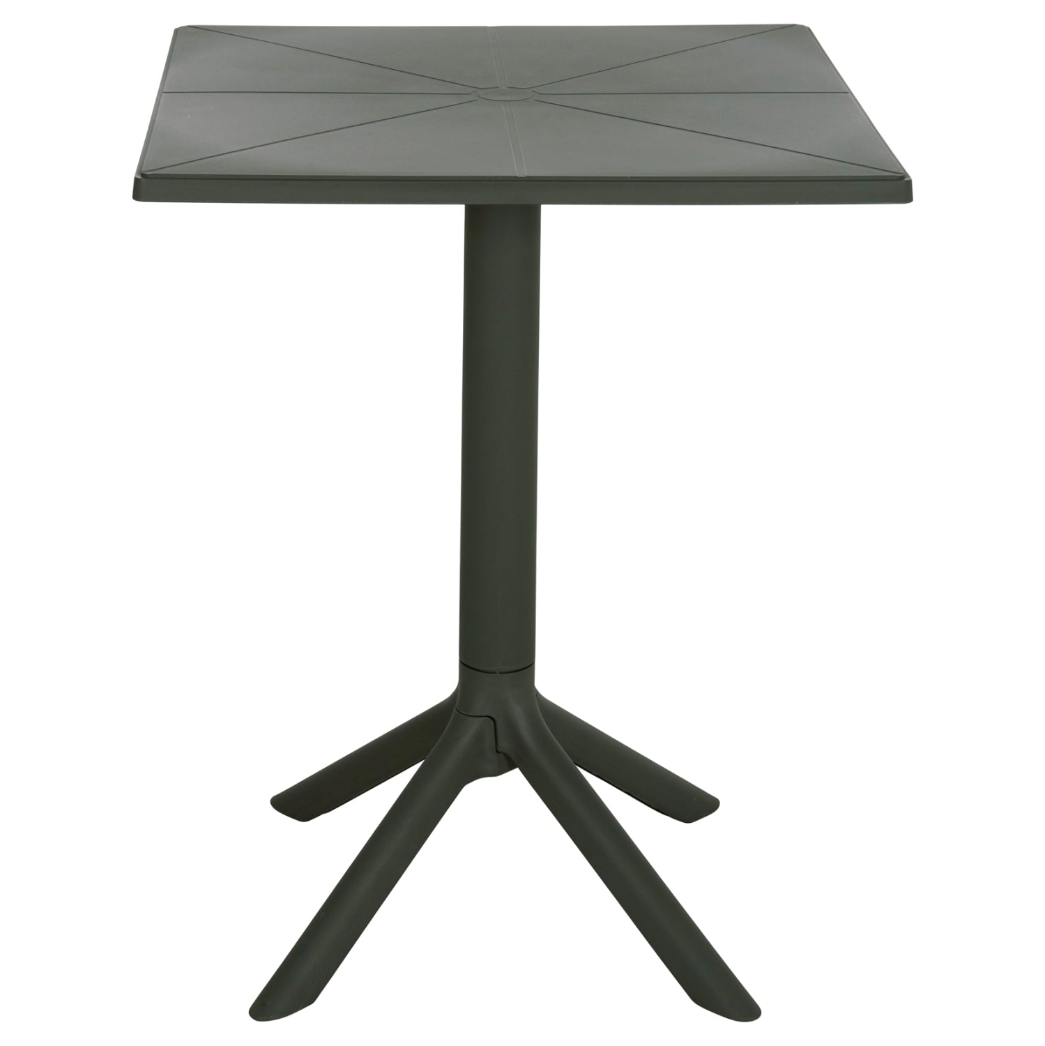 ΤΡΑΠΕΖΙ ΠΟΛΥΠΡΟΠΥΛΕΝΙΟΥ ΤΕΤΡΑΓΩΝΟ TERRIN HM6125.15 DARK OLIVE 60x60x75Υεκ. - Pakobazaar