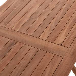 ΤΡΑΠΕΖΙ ΠΤΥΣΣΟΜΕΝΟ ΟΡΘΟΓΩΝΙΟ ERIS HM18117 ΞΥΛΟ TEAK--ΦΥΣΙΚΟ 120x70x76Υεκ. - Pakobazaar