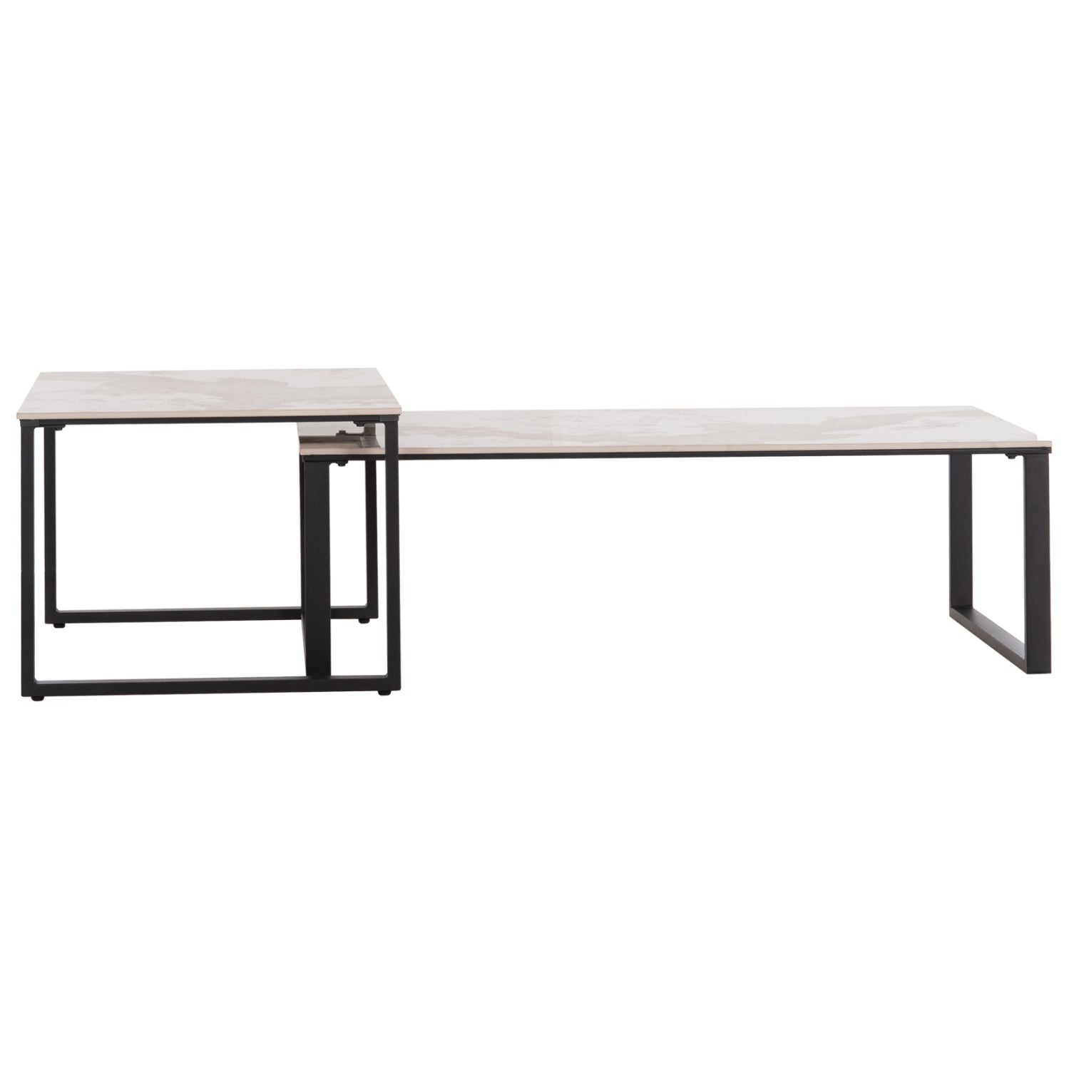 ΤΡΑΠΕΖΙ ΣΑΛΟΝΙΟΥ 2ΤΜΧ TERREN HM18365.01 ΜΕΤΑΛΛΟ--SINTERED STONE PANDORA 120x70x45Υεκ - Pakobazaar