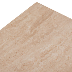 ΤΡΑΠΕΖΙ ΣΑΛΟΝΙΟΥ 2ΤΜΧ TERREN HM18365.02 ΜΠΕΖ ΠΟΔΙΑ--SINTERED STONE ΣΕ ΤΡΑΒΕΡΤΙΝΑ 120x70x45Υεκ - Pakobazaar