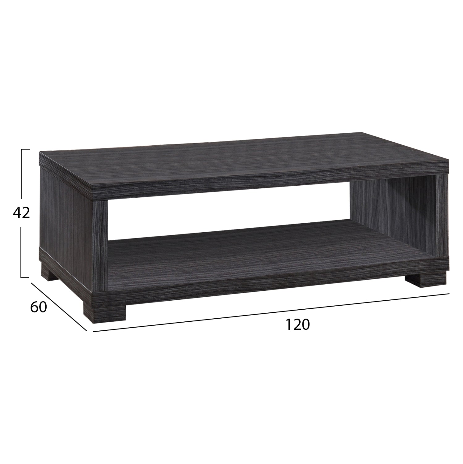 ΤΡΑΠΕΖΙ ΣΑΛΟΝΙΟΥ SALEM HM2217.01 ZEBRANO 120Χ60Χ42εκ. - Pakobazaar