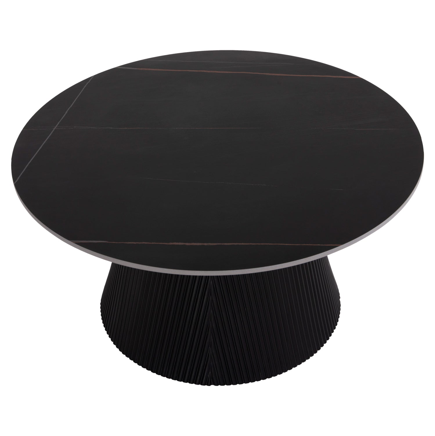 ΤΡΑΠΕΖΙ ΣΑΛΟΝΙΟΥ DUNCAN HM18022.01 ΚΕΡΑΜΙΚΟ TOP-MDF ΒΑΣΗ-ΜΑΥΡΟ Φ80x41Υεκ. - Pakobazaar