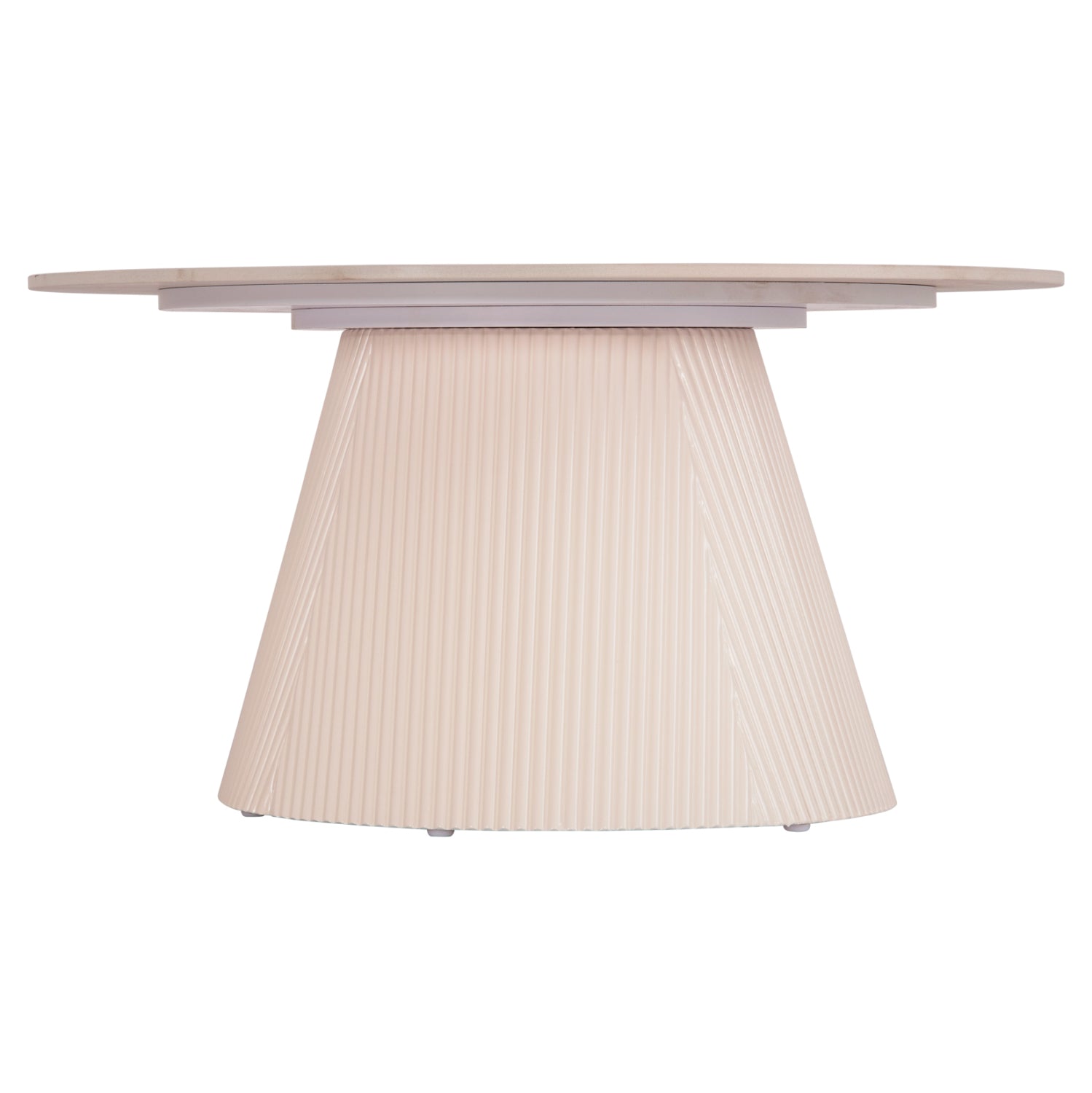 ΤΡΑΠΕΖΙ ΣΑΛΟΝΙΟΥ DUNCAN HM18022.02 ΚΕΡΑΜΙΚΟ TOP-MDF ΒΑΣΗ-ΚΡΕΜ ΛΕΥΚΟ Φ80x41Υεκ. - Pakobazaar