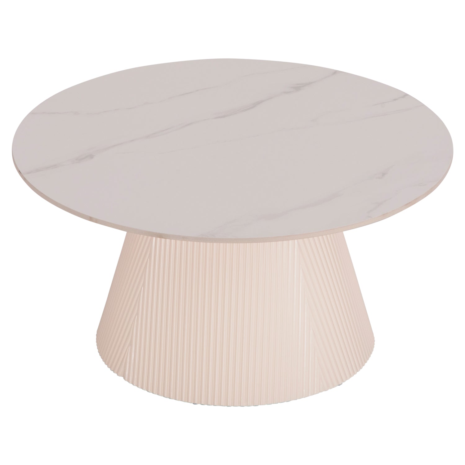 ΤΡΑΠΕΖΙ ΣΑΛΟΝΙΟΥ DUNCAN HM18022.02 ΚΕΡΑΜΙΚΟ TOP-MDF ΒΑΣΗ-ΚΡΕΜ ΛΕΥΚΟ Φ80x41Υεκ. - Pakobazaar