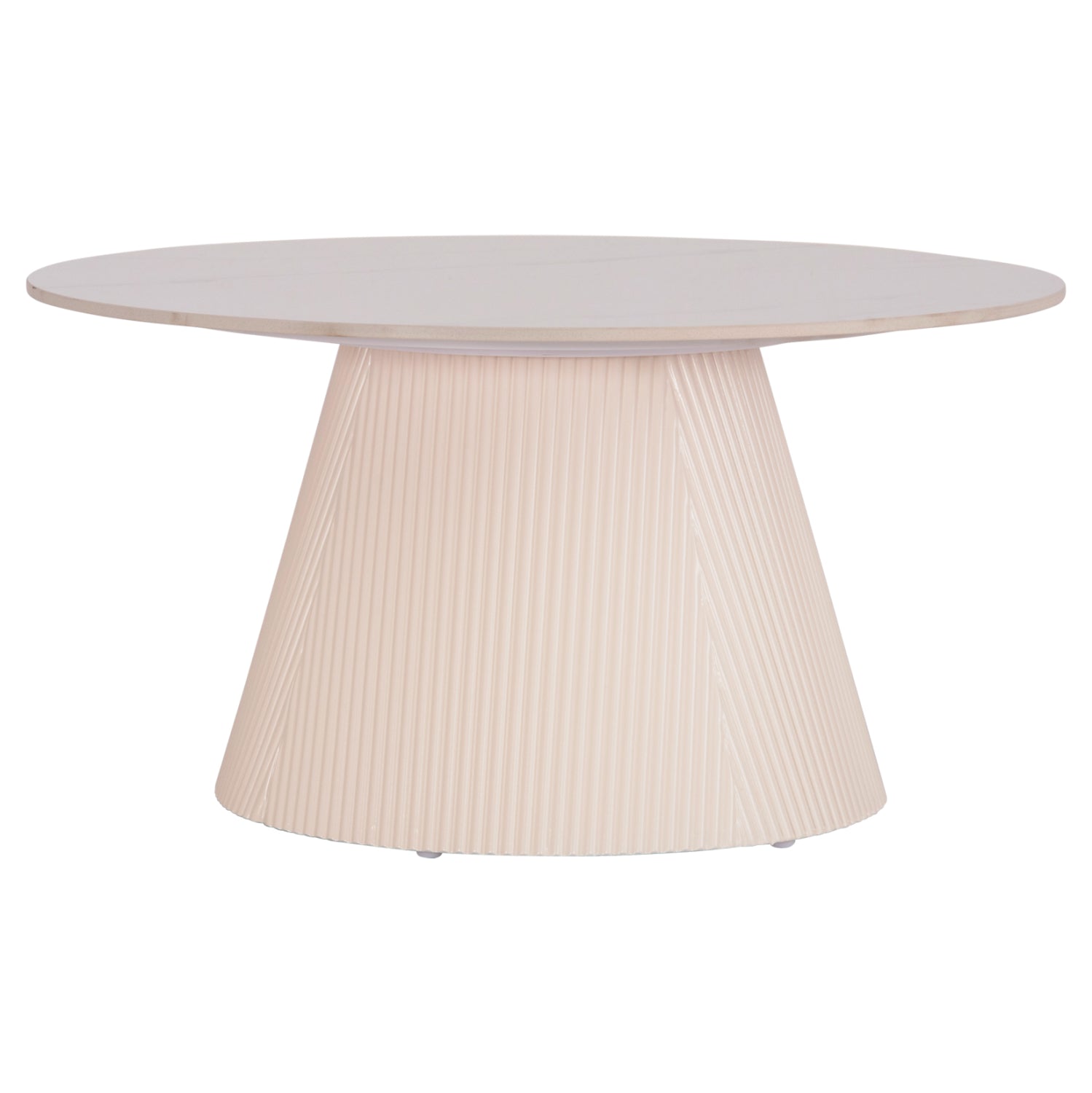 ΤΡΑΠΕΖΙ ΣΑΛΟΝΙΟΥ DUNCAN HM18022.02 ΚΕΡΑΜΙΚΟ TOP-MDF ΒΑΣΗ-ΚΡΕΜ ΛΕΥΚΟ Φ80x41Υεκ. - Pakobazaar