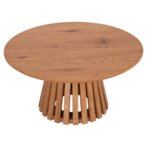 ΤΡΑΠΕΖΙ ΣΑΛΟΝΙΟΥ TALBERT HM18024 MDF ΣΕ ΑΝΟΙΧΤΟ ΦΥΣΙΚΟ ΞΥΛΟΥ Φ80x40,5Υεκ. - Pakobazaar