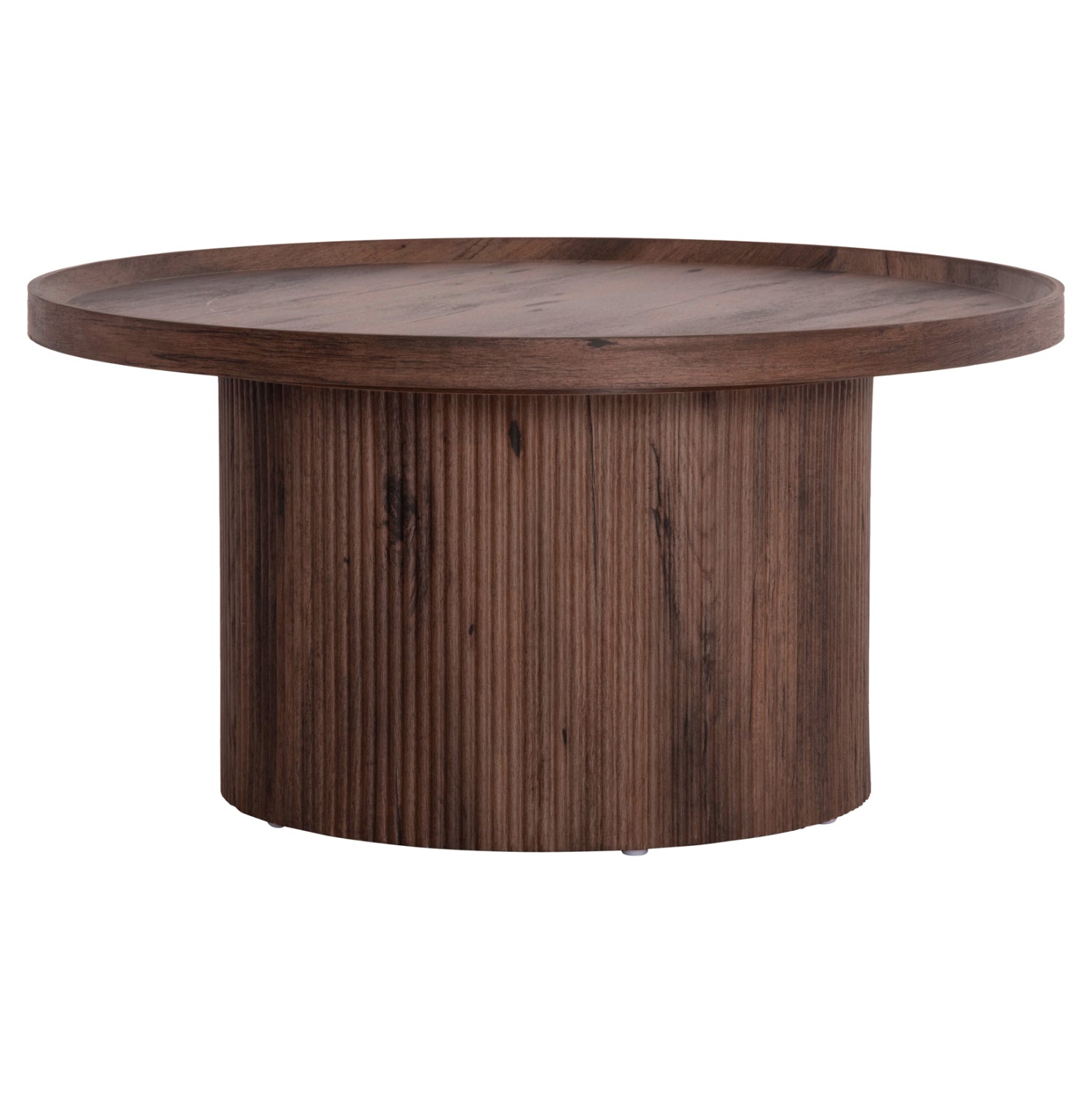 ΤΡΑΠΕΖΙ ΣΑΛΟΝΙΟΥ MARGON HM18026 MDF ΣΕ ΣΚΟΥΡΟ ΚΑΦΕ ΞΥΛΟΥ Φ80x40,5Υεκ. - Pakobazaar