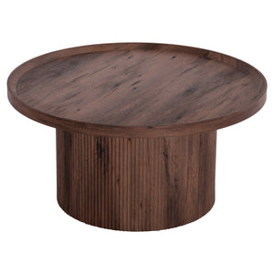 ΤΡΑΠΕΖΙ ΣΑΛΟΝΙΟΥ MARGON HM18026 MDF ΣΕ ΣΚΟΥΡΟ ΚΑΦΕ ΞΥΛΟΥ Φ80x40,5Υεκ. - Pakobazaar