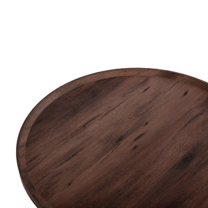 ΤΡΑΠΕΖΙ ΣΑΛΟΝΙΟΥ MARGON HM18026 MDF ΣΕ ΣΚΟΥΡΟ ΚΑΦΕ ΞΥΛΟΥ Φ80x40,5Υεκ. - Pakobazaar
