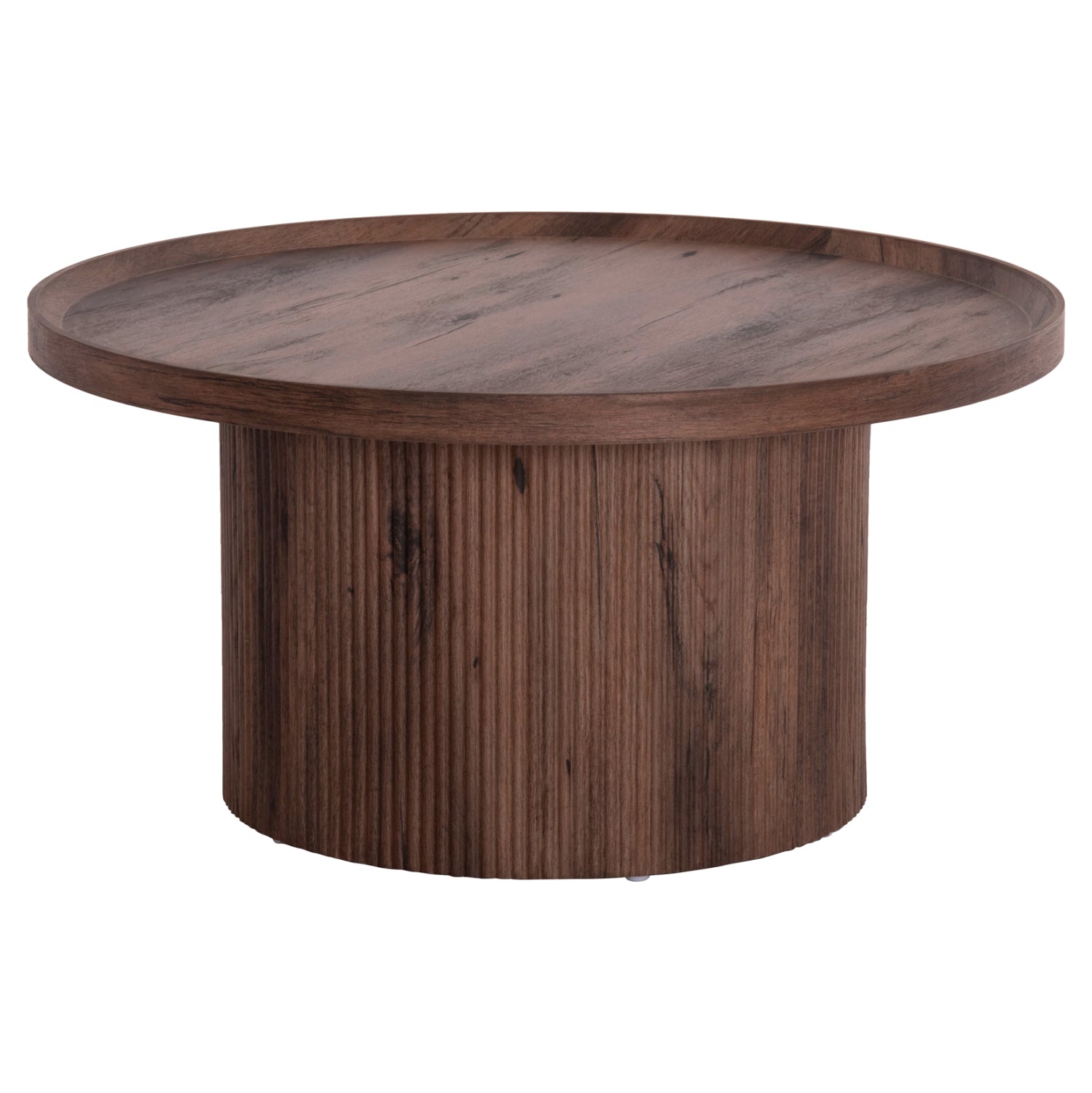 ΤΡΑΠΕΖΙ ΣΑΛΟΝΙΟΥ MARGON HM18026 MDF ΣΕ ΣΚΟΥΡΟ ΚΑΦΕ ΞΥΛΟΥ Φ80x40,5Υεκ. - Pakobazaar