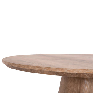 ΤΡΑΠΕΖΙ ΣΑΛΟΝΙΟΥ KARAN HM18028 MDF ΣΕ ΦΥΣΙΚΟ ΧΡΩΜΑ ΞΥΛΟΥ Φ80x45,5Υεκ. - Pakobazaar